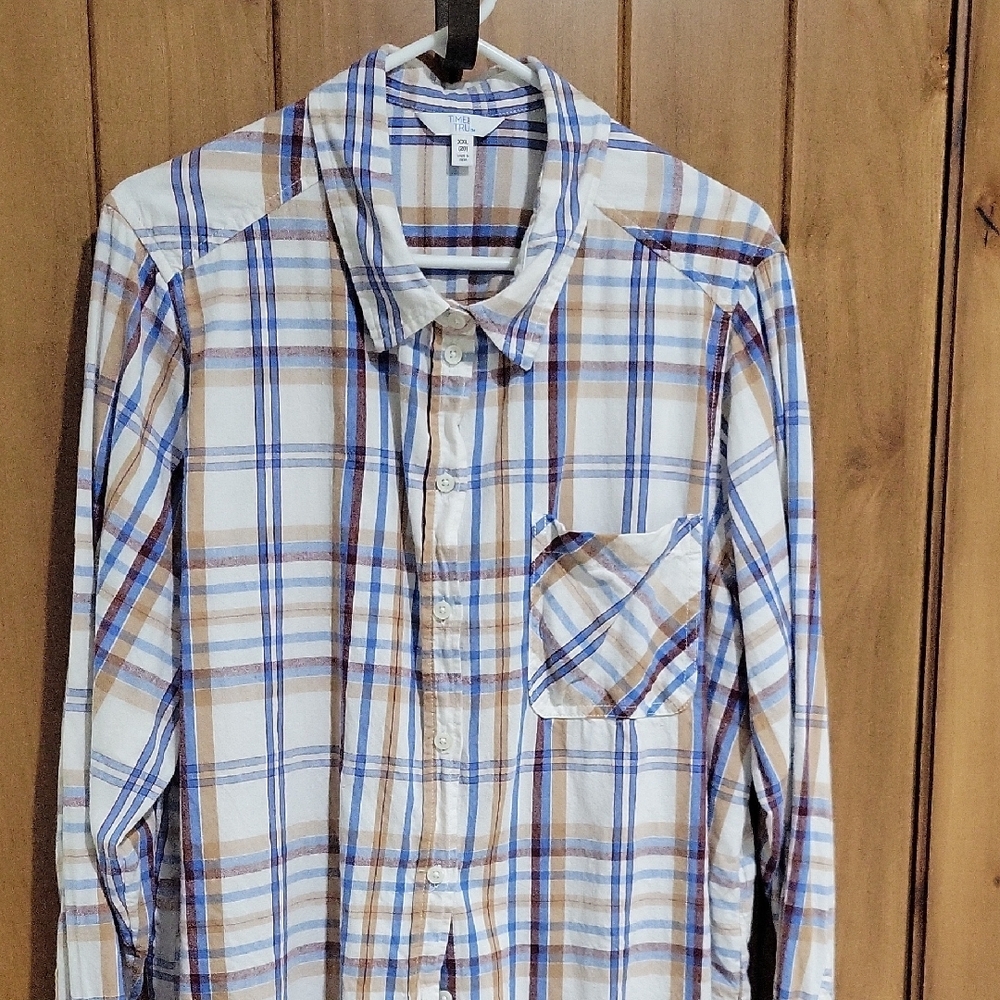 Time and Tru Plaid Shirt XXL